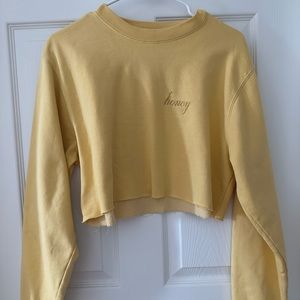 Yellow brandy Melville sweater